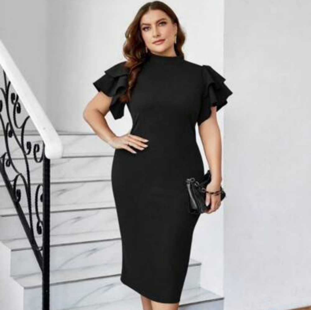 Mock Neck Dress